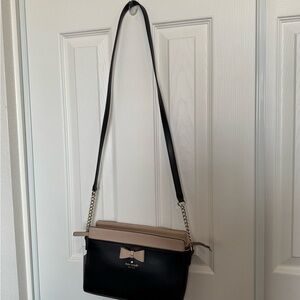 Kate Spade Black and Tan Crossbody Bag